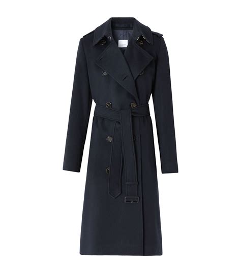 burberry trenchcoat damen blau|burberry kensington trench coats.